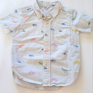 Gap Toddler Boy Dino Button Up